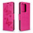 Custodia Portafoglio In Pelle Farfalla Cover con Supporto B01F per Samsung Galaxy S20 Plus 5G Rosa Caldo