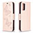 Custodia Portafoglio In Pelle Farfalla Cover con Supporto B01F per Xiaomi Poco M3