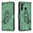 Custodia Portafoglio In Pelle Farfalla Cover con Supporto B02F per Samsung Galaxy A21