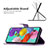 Custodia Portafoglio In Pelle Farfalla Cover con Supporto B02F per Samsung Galaxy A51 4G