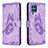 Custodia Portafoglio In Pelle Farfalla Cover con Supporto B02F per Samsung Galaxy M32 4G