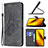Custodia Portafoglio In Pelle Farfalla Cover con Supporto B02F per Xiaomi Poco X3 NFC