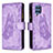 Custodia Portafoglio In Pelle Farfalla Cover con Supporto B03F per Samsung Galaxy M32 4G