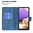 Custodia Portafoglio In Pelle Farfalla Cover con Supporto B03F per Samsung Galaxy M32 5G