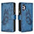 Custodia Portafoglio In Pelle Farfalla Cover con Supporto B03F per Samsung Galaxy M32 5G