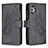 Custodia Portafoglio In Pelle Farfalla Cover con Supporto B03F per Samsung Galaxy M32 5G Nero