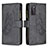 Custodia Portafoglio In Pelle Farfalla Cover con Supporto B03F per Samsung Galaxy S20 FE 5G Nero
