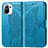 Custodia Portafoglio In Pelle Farfalla Cover con Supporto L02 per Xiaomi Mi 11 Lite 5G Blu
