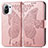 Custodia Portafoglio In Pelle Farfalla Cover con Supporto L02 per Xiaomi Mi 11 Lite 5G Rosa