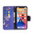 Custodia Portafoglio In Pelle Farfalla Cover con Supporto L07 per Apple iPhone 13 Mini Blu Notte