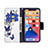 Custodia Portafoglio In Pelle Farfalla Cover con Supporto L07 per Apple iPhone 13 Mini Rosa