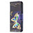 Custodia Portafoglio In Pelle Farfalla Cover con Supporto L07 per Apple iPhone 13 Multicolore