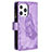 Custodia Portafoglio In Pelle Farfalla Cover con Supporto L08 per Apple iPhone 14 Pro Viola