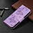 Custodia Portafoglio In Pelle Farfalla Cover con Supporto L09 per Apple iPhone 14 Pro Viola