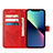Custodia Portafoglio In Pelle Farfalla Cover con Supporto L10 per Apple iPhone 13 Mini Rosso