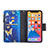 Custodia Portafoglio In Pelle Farfalla Cover con Supporto per Apple iPhone 13 Pro Max Blu