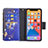 Custodia Portafoglio In Pelle Farfalla Cover con Supporto per Apple iPhone 13 Pro Max Blu Notte