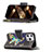 Custodia Portafoglio In Pelle Farfalla Cover con Supporto per Apple iPhone 14 Pro Max Multicolore