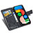 Custodia Portafoglio In Pelle Farfalla Cover con Supporto per Google Pixel 4a 5G