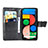 Custodia Portafoglio In Pelle Farfalla Cover con Supporto per Google Pixel 5 XL 5G