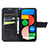 Custodia Portafoglio In Pelle Farfalla Cover con Supporto per Google Pixel 5a 5G