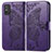 Custodia Portafoglio In Pelle Farfalla Cover con Supporto per Huawei Honor X10 Max 5G Viola