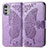 Custodia Portafoglio In Pelle Farfalla Cover con Supporto per Motorola Moto E32s Lavanda