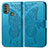 Custodia Portafoglio In Pelle Farfalla Cover con Supporto per Motorola Moto E40