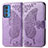 Custodia Portafoglio In Pelle Farfalla Cover con Supporto per Motorola Moto Edge 20 Pro 5G Lavanda