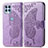 Custodia Portafoglio In Pelle Farfalla Cover con Supporto per Motorola Moto Edge S 5G Lavanda