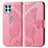 Custodia Portafoglio In Pelle Farfalla Cover con Supporto per Motorola Moto Edge S 5G Rosa Caldo