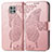 Custodia Portafoglio In Pelle Farfalla Cover con Supporto per Motorola Moto G Power (2021) Rosa