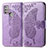 Custodia Portafoglio In Pelle Farfalla Cover con Supporto per Motorola Moto G20 Lavanda