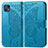 Custodia Portafoglio In Pelle Farfalla Cover con Supporto per Motorola Moto G50 5G Blu