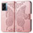 Custodia Portafoglio In Pelle Farfalla Cover con Supporto per Oppo A56S 5G Rosa