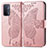 Custodia Portafoglio In Pelle Farfalla Cover con Supporto per Oppo A74 5G Rosa