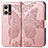 Custodia Portafoglio In Pelle Farfalla Cover con Supporto per Oppo F21 Pro 4G Rosa