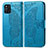 Custodia Portafoglio In Pelle Farfalla Cover con Supporto per Oppo Find X3 5G Blu