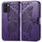 Custodia Portafoglio In Pelle Farfalla Cover con Supporto per Oppo Reno6 Z 5G Viola