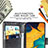 Custodia Portafoglio In Pelle Farfalla Cover con Supporto per Samsung Galaxy A30