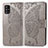 Custodia Portafoglio In Pelle Farfalla Cover con Supporto per Samsung Galaxy A51 4G Grigio