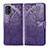 Custodia Portafoglio In Pelle Farfalla Cover con Supporto per Samsung Galaxy A51 4G Viola