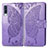 Custodia Portafoglio In Pelle Farfalla Cover con Supporto per Samsung Galaxy A70 Lavanda