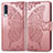 Custodia Portafoglio In Pelle Farfalla Cover con Supporto per Samsung Galaxy A70 Rosa