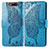 Custodia Portafoglio In Pelle Farfalla Cover con Supporto per Samsung Galaxy A80 Blu