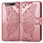 Custodia Portafoglio In Pelle Farfalla Cover con Supporto per Samsung Galaxy A80 Rosa