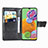 Custodia Portafoglio In Pelle Farfalla Cover con Supporto per Samsung Galaxy A90 5G