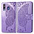 Custodia Portafoglio In Pelle Farfalla Cover con Supporto per Samsung Galaxy M30 Lavanda