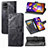 Custodia Portafoglio In Pelle Farfalla Cover con Supporto per Samsung Galaxy M31s