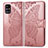 Custodia Portafoglio In Pelle Farfalla Cover con Supporto per Samsung Galaxy M31s Rosa